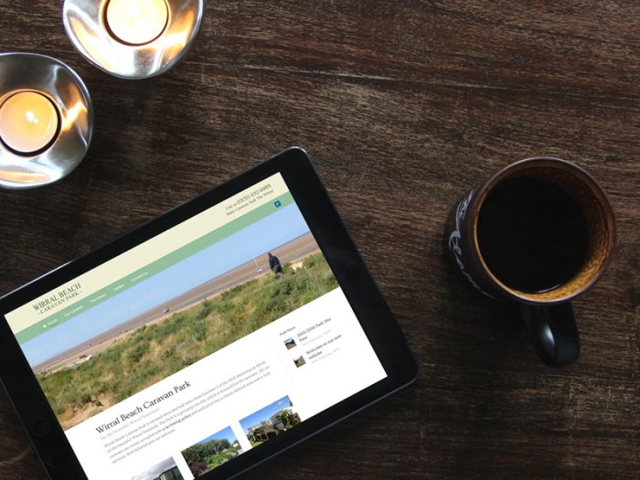 Completed Website on Ipad